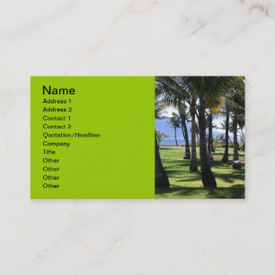 ココナッツパームズヌイハワイ 名刺