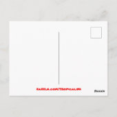 ココナッツパームツリーサンディトロピカルアイランドビーチ ポストカード (裏面)