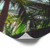 ココナッツパームツリーズオンビーチ ポスター (角)