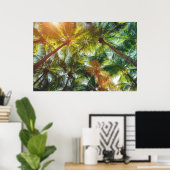 ココナッツパームツリーズオンビーチ ポスター (ホームオフィス)