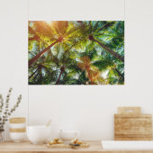 ココナッツパームツリーズオンビーチ ポスター (キッチン)