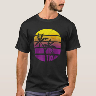 ココナッツパームツリーズサマーバケーションビーチトロピカル Tシャツ