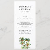 ココナッツパームツリートロピカルウォーターカラー メニュー (正面)