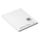 ココナッツパームツリートロピカルビーチテーマ文具 ノートパッド (アングル)