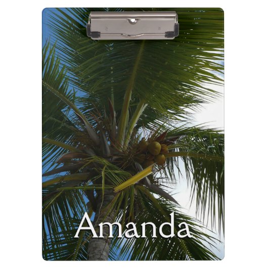 ココナッツパームツリートロピカル自然 クリップボード (正面)