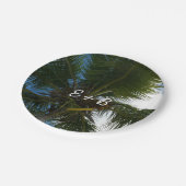 ココナッツパームツリートロピカル自然 ペーパープレート (アングル)