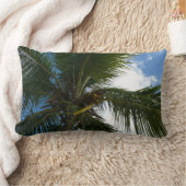 ココナッツパームツリートロピカル自然 ランバークッション (ブランケット)