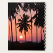 ココナッツパームツリーランドスケープ プランナー手帳 (裏面)