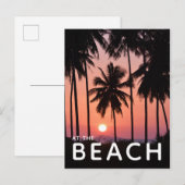 ココナッツパームツリーランドスケープ ポストカード (正面/裏面)