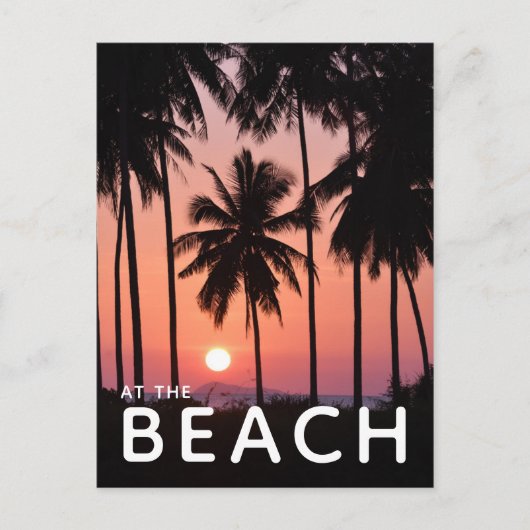 ココナッツパームツリーランドスケープ ポストカード (正面)