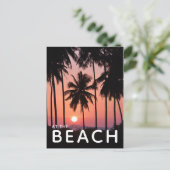 ココナッツパームツリーランドスケープ ポストカード (スタンド正面)