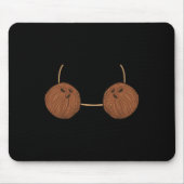 ココナッツブラコスチュームかわいい簡単フードハロウィーンギフト マウスパッド (正面)