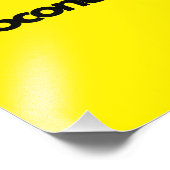 ココナッツブラックカラータイポグラフィ フォトプリント            (角)