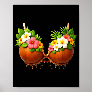 ココナッツブラ ハロウィンコスチューム DIY 面白い サマー ポスター