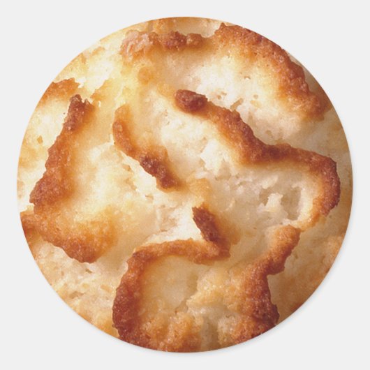 ココナッツマカロンCookieスタンプ ラウンドシール (正面)