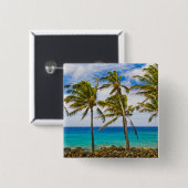 ココナッツヤシの木(Cocos nucifera)が揺れる 缶バッジ (正面&裏面)