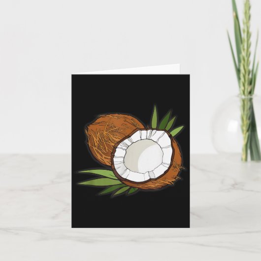 ココナッツラブ子供用ココナッツ愛好家女性シャツ A カード (正面)