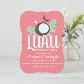 ココナッツルアウ（ハワイ式宴会）トロピカルバースデーパーティー 招待状 (スタンド正面)