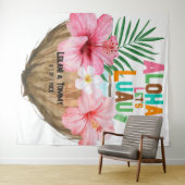 ココナッツ カクテル | アロハ ルアウ トロピカル ハワイアン タペストリー (インサイチュ(横))