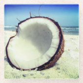 ココナッツ ガラスコースター (正面)