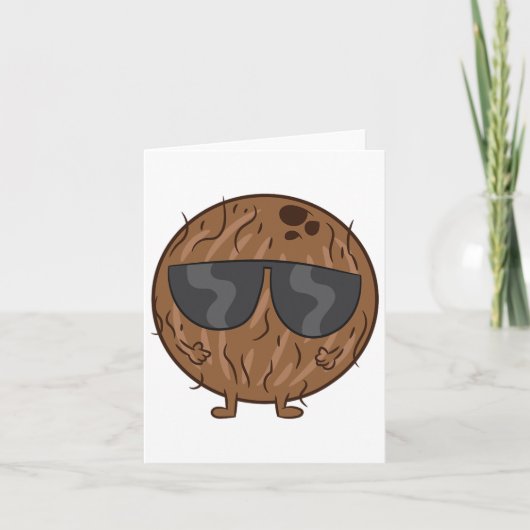 ココナッツ サマー フルーツ ココナッツ ウィズ サングルズ ラブ ココ カード (正面)