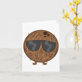 ココナッツ サマー フルーツ ココナッツ ウィズ サングルズ ラブ ココ カード (黄色い花)