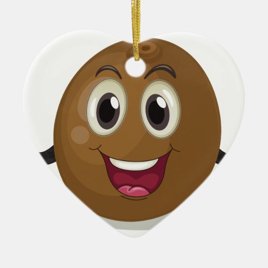 ココナッツ セラミックオーナメント (正面)