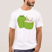ココナッツ デュオ: グリーン スプラッシュ Tシャツ (正面)