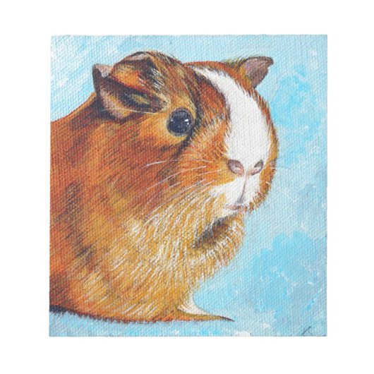 ココナッツ モルモット 絵画 ノートパッド (正面)