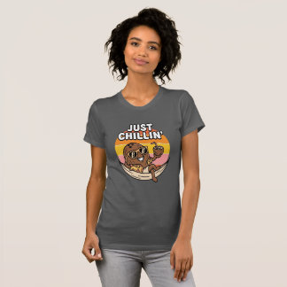 ココナッツTシャツ Just Chillin – トロピカルサマーファッション Tシャツ