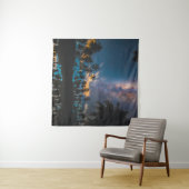 ココナツの木のシルエットがwの体に映る タペストリー (インサイチュ(横))