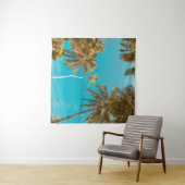 ココナツの木の低い角度の写真 タペストリー (インサイチュ(横))