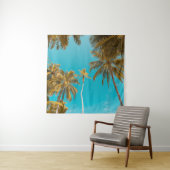 ココナツの木の低い角度の写真 タペストリー (インサイチュ)