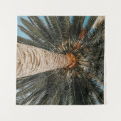 ココナツの木の虫の目から見る景色 タペストリー (正面(横))