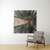 ココナツの木の虫の目から見る景色 タペストリー (インサイチュ(横))