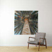 ココナツの木の虫の目から見る景色 タペストリー (インサイチュ)