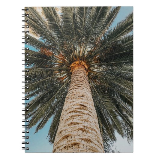 ココナツの木の虫の目から見る景色 ノートブック (正面)