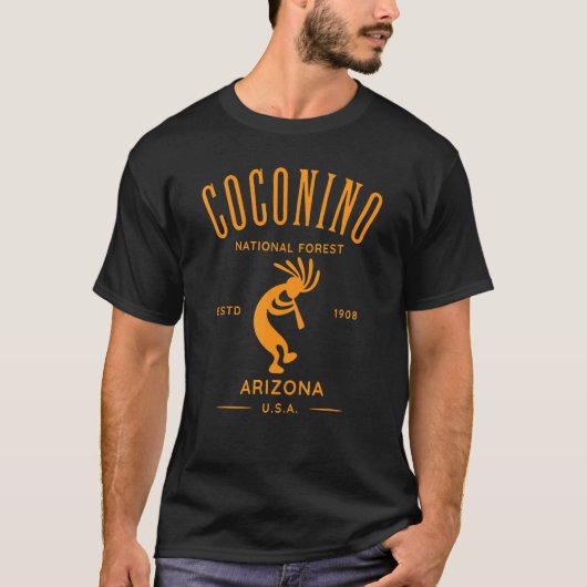 ココナノナショナルフォレストアリゾナココペリデザイン Tシャツ (正面)