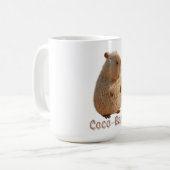 ココバラ・ビベス。カピバラのコア：ココナッツオートクチュール コーヒーマグカップ (正面左)