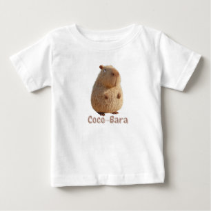 ココバラ・ビベス。カピバラのコア:ココナッツオートクチュール ベビーTシャツ