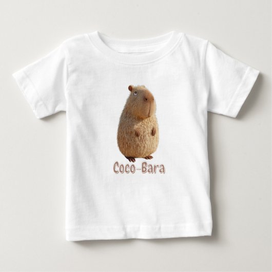 ココバラ・ビベス。カピバラのコア：ココナッツオートクチュール ベビーTシャツ (正面)
