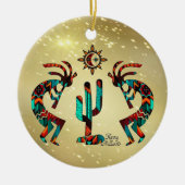 ココプレリ遊ー二つフルートセラミックオーナメント セラミックオーナメント (正面)