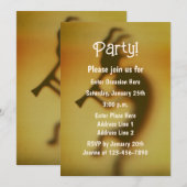 ココペリおもしろいパーティー 招待状 (正面/裏面)