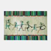 ココペリおもしろいファミリー+アイディア ドアマット (正面)