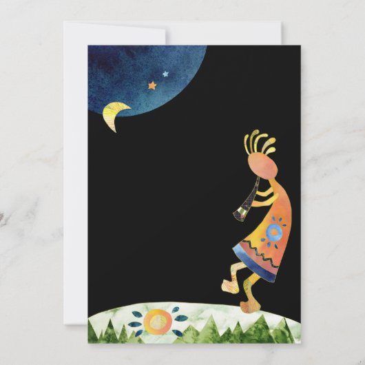 ココペリお洒落サウ結婚ミウス 招待状 (裏面)