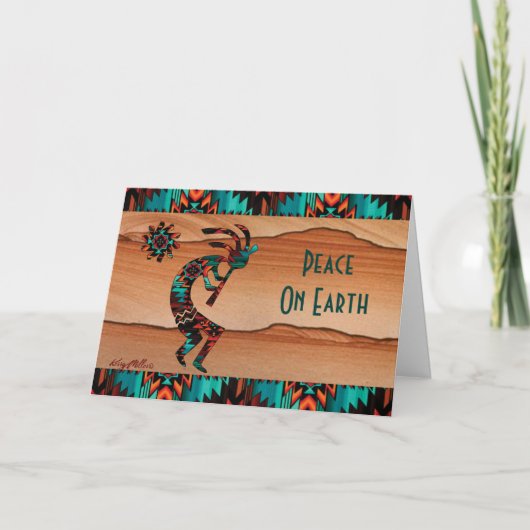 ココペリがフルートを演奏する シーズンカード (正面)