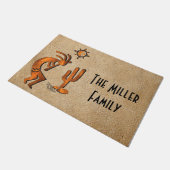 ココペリとサボテンへようこそ ドアマット (アングル)