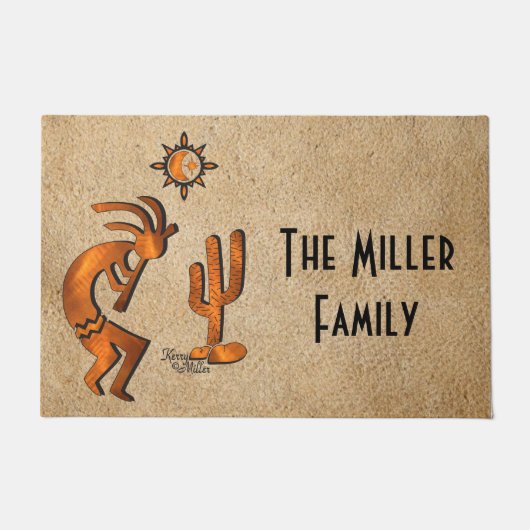 ココペリとサボテンへようこそ ドアマット (正面)