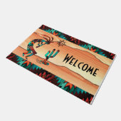 ココペリとサボテンへようこそ ドアマット (アングル)