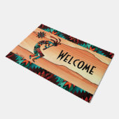 ココペリとサボテンへようこそ ドアマット (アングル)